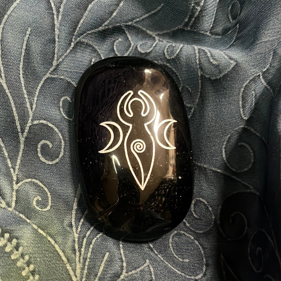 Obsidian Moon Goddess Palm