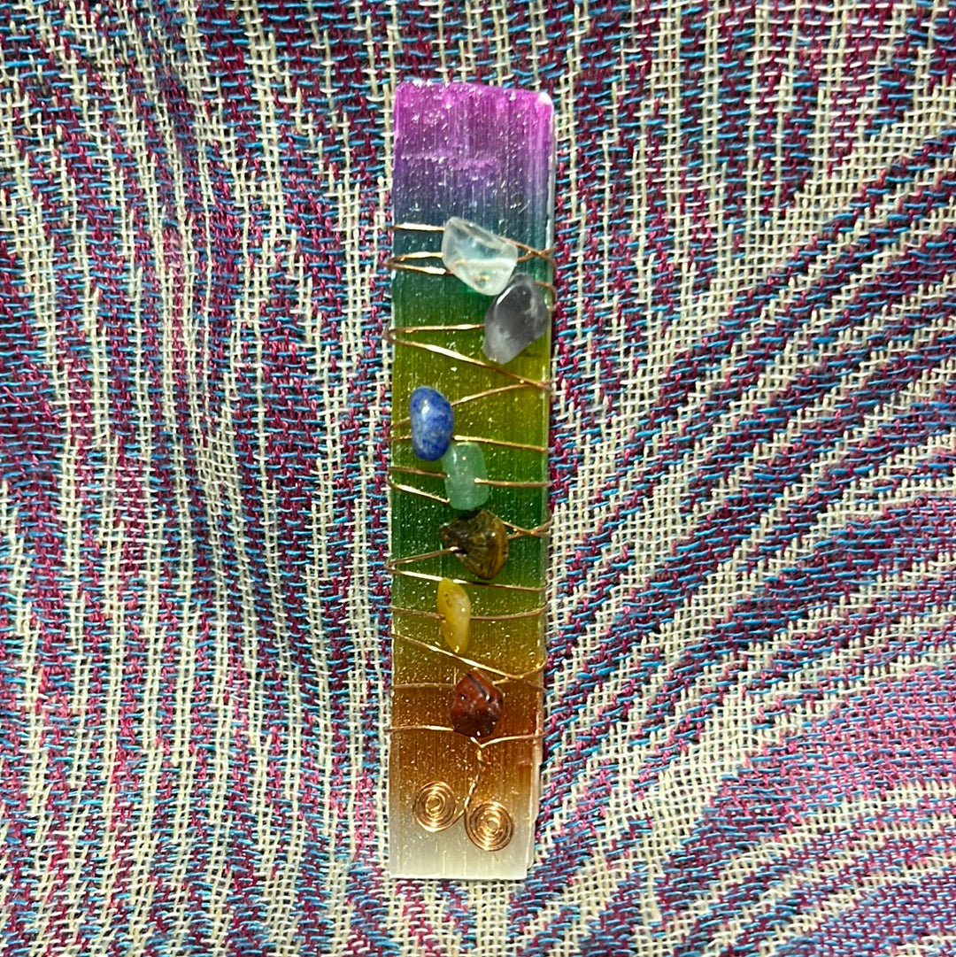Selenite Chakra Wand