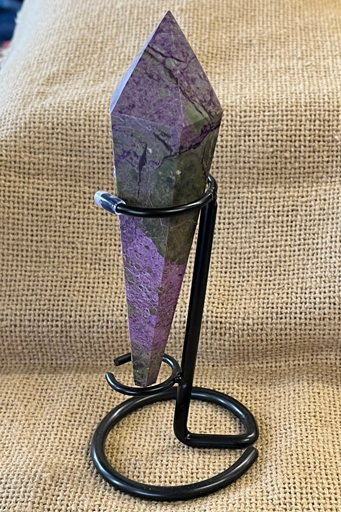 Sugilite Crystal Wand with Stand