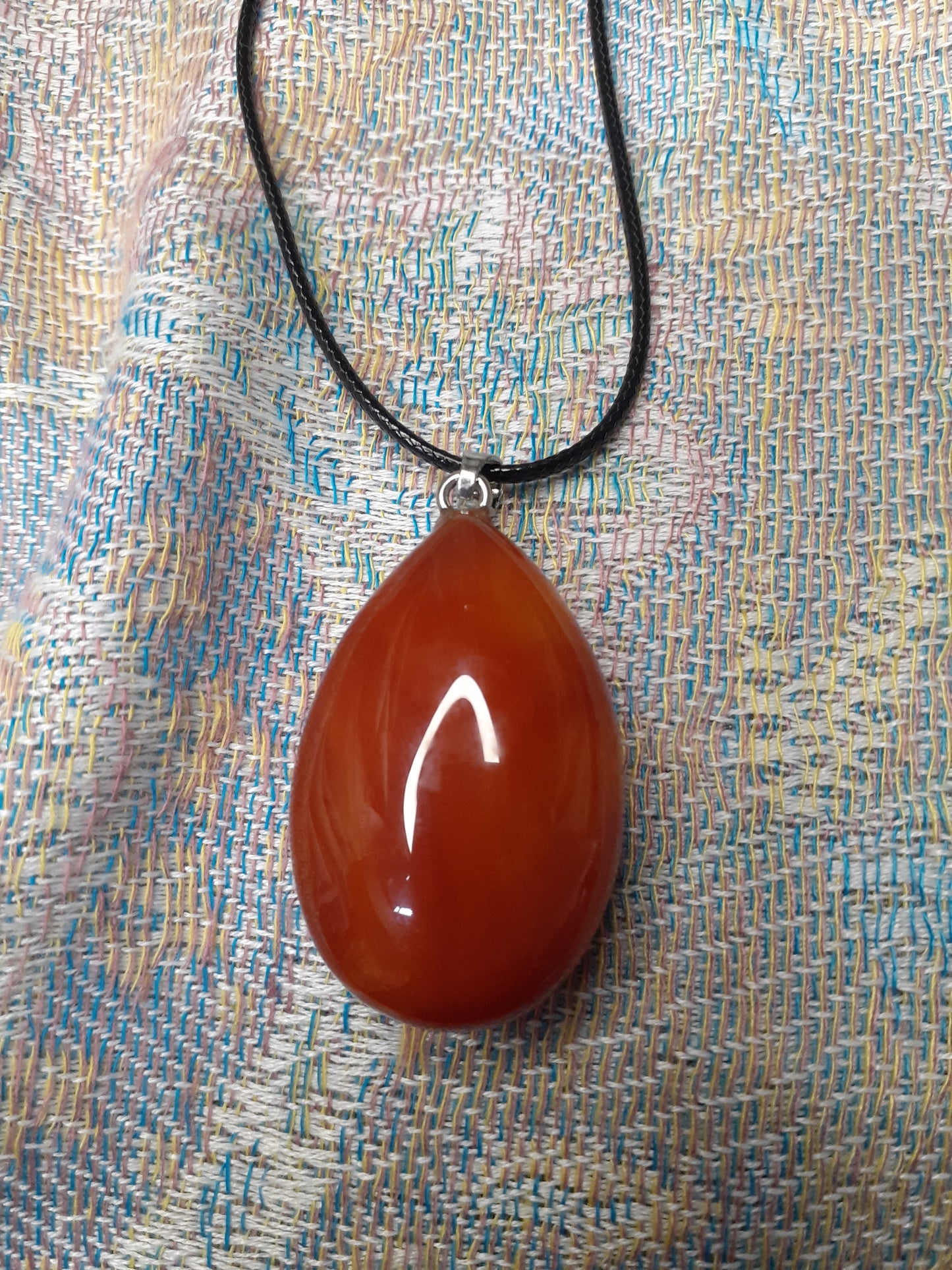 Carnelian Pendant Necklace