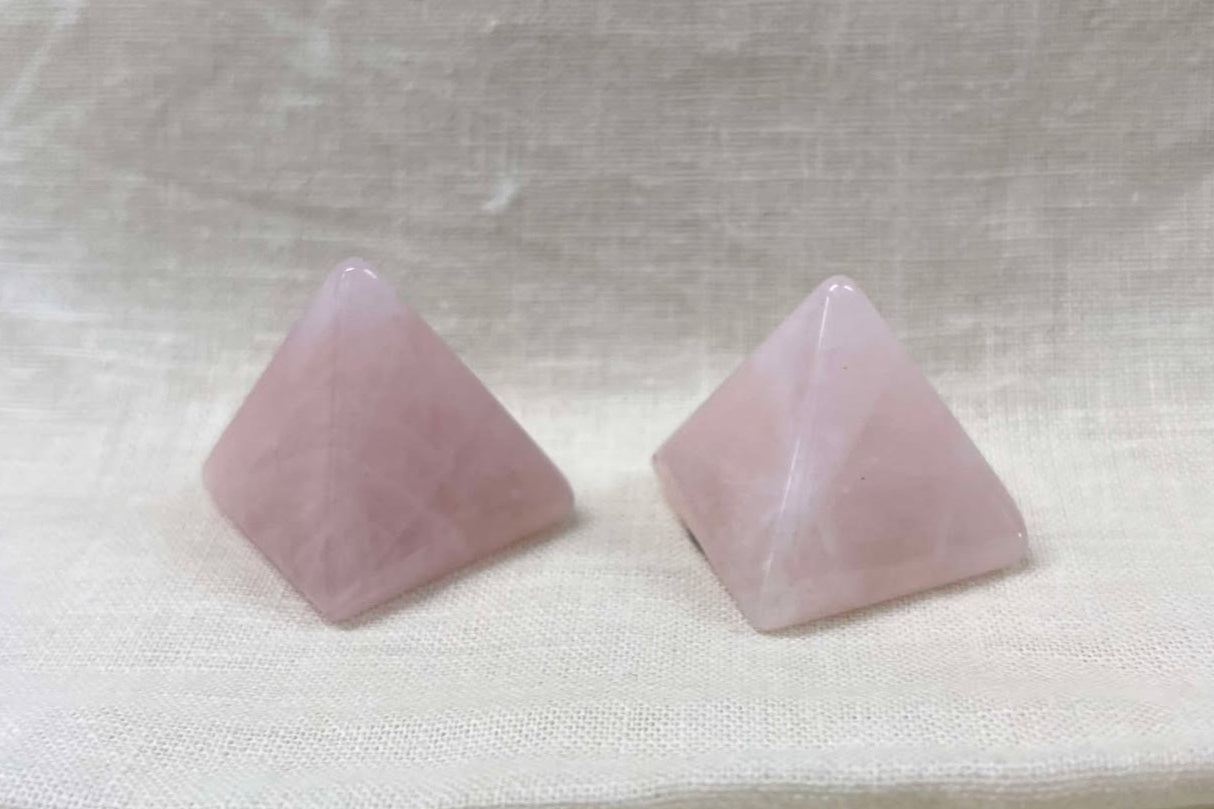 Rose Quartz Pyramid - Small