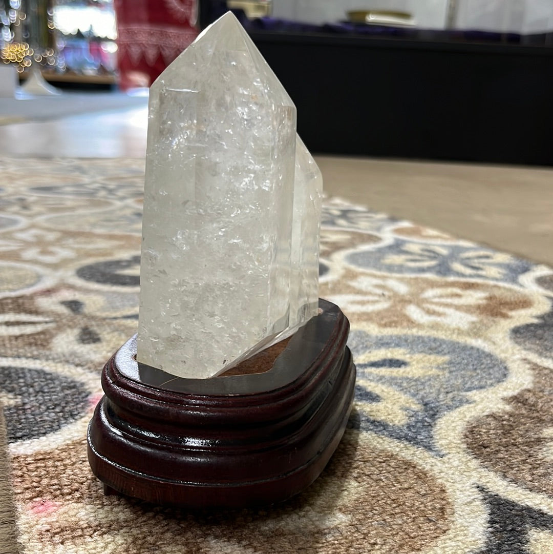 Clear Quartz Double Tower