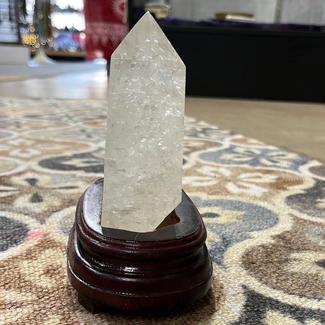 Clear Quartz Double Tower