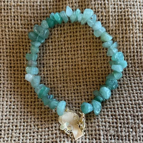 Green Aventurine Bracelet - Chipped Stones