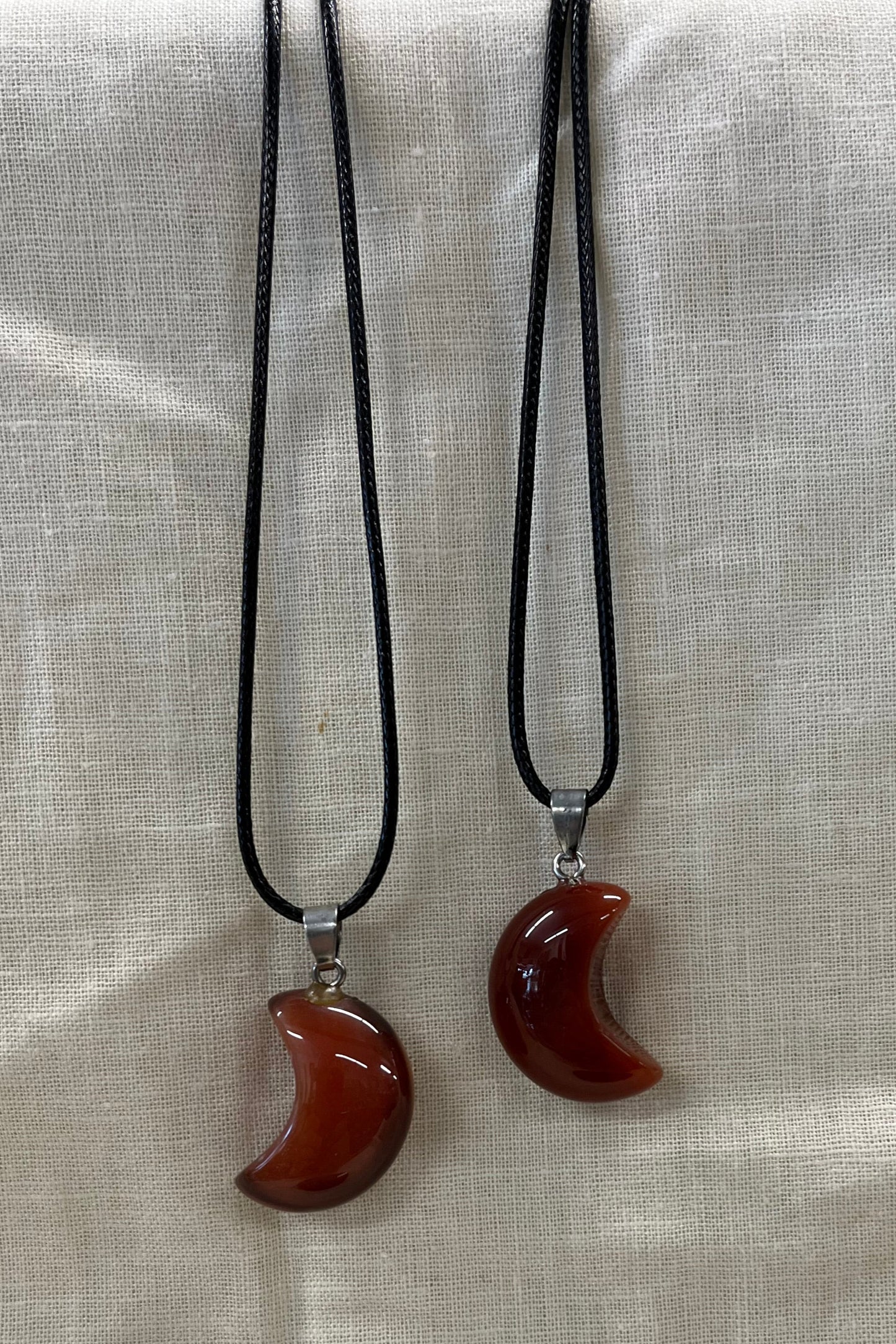 Carnelian Moon Necklace