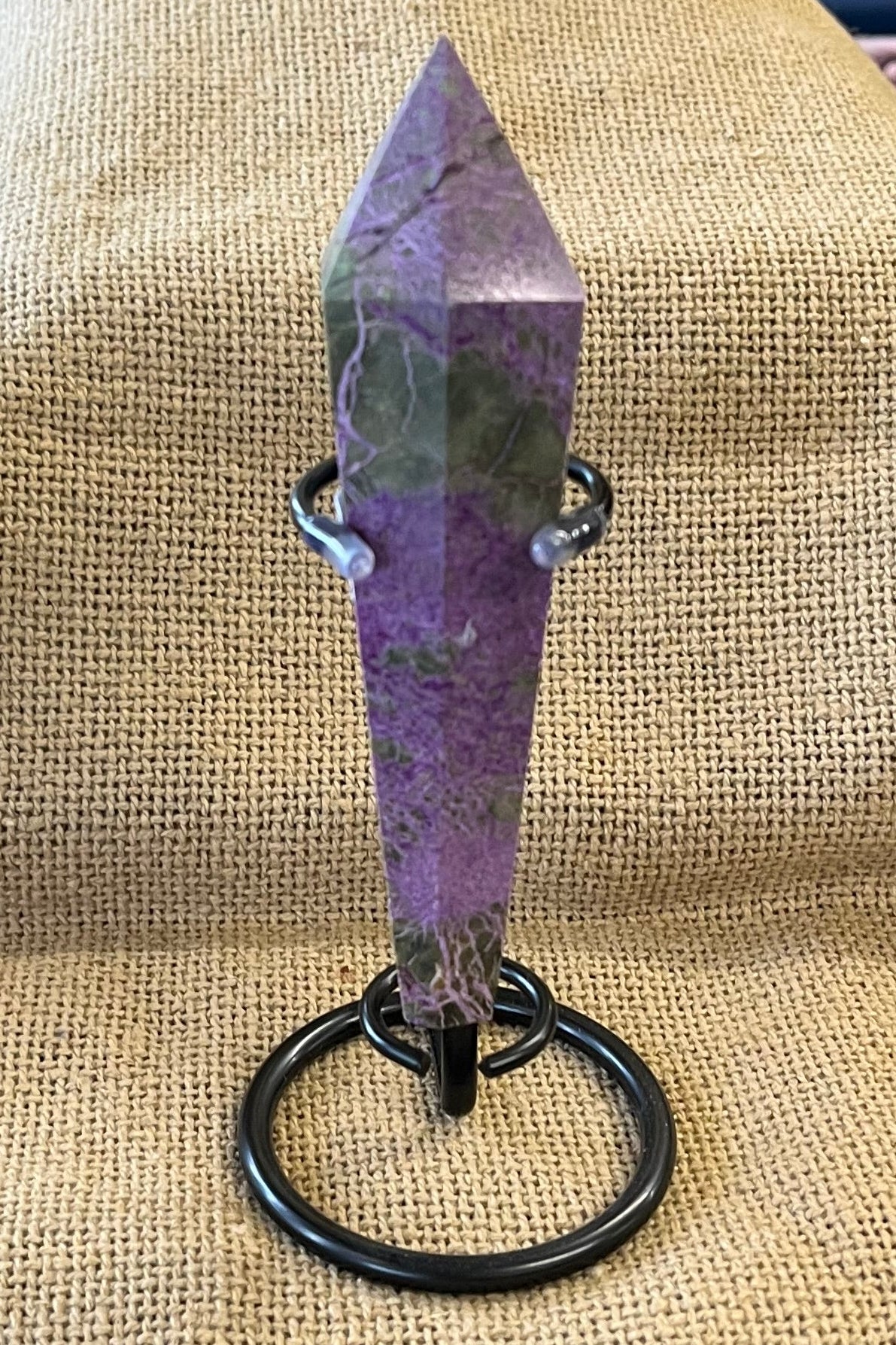 Sugilite Crystal Wand with Stand