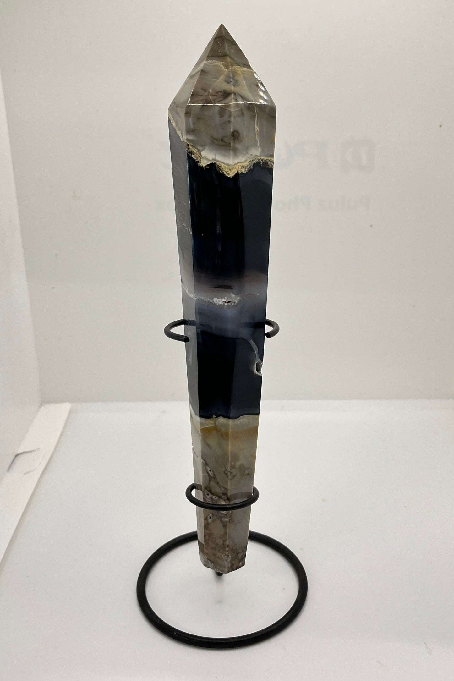 Crystal wand on a white background