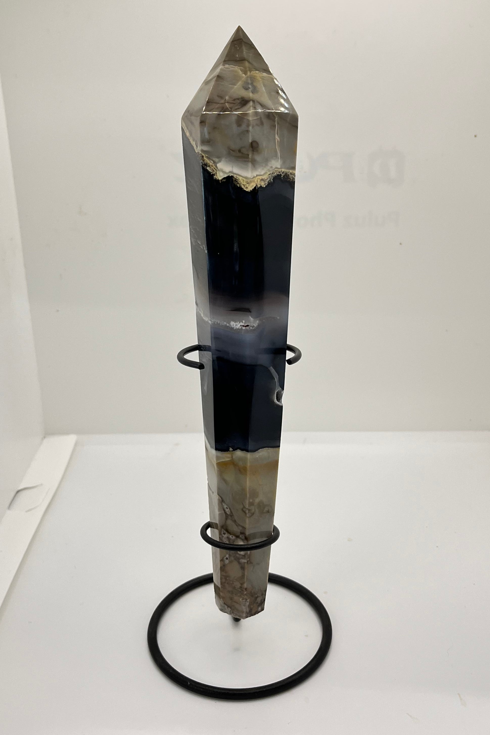 Crystal wand on a white background