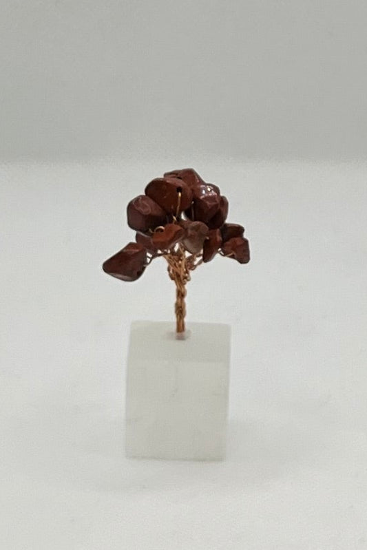 Red Jasper Crystal Tree on Selenite Base
