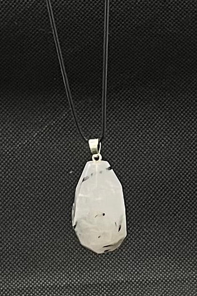 Tourmalated Quartz Pendant Necklace